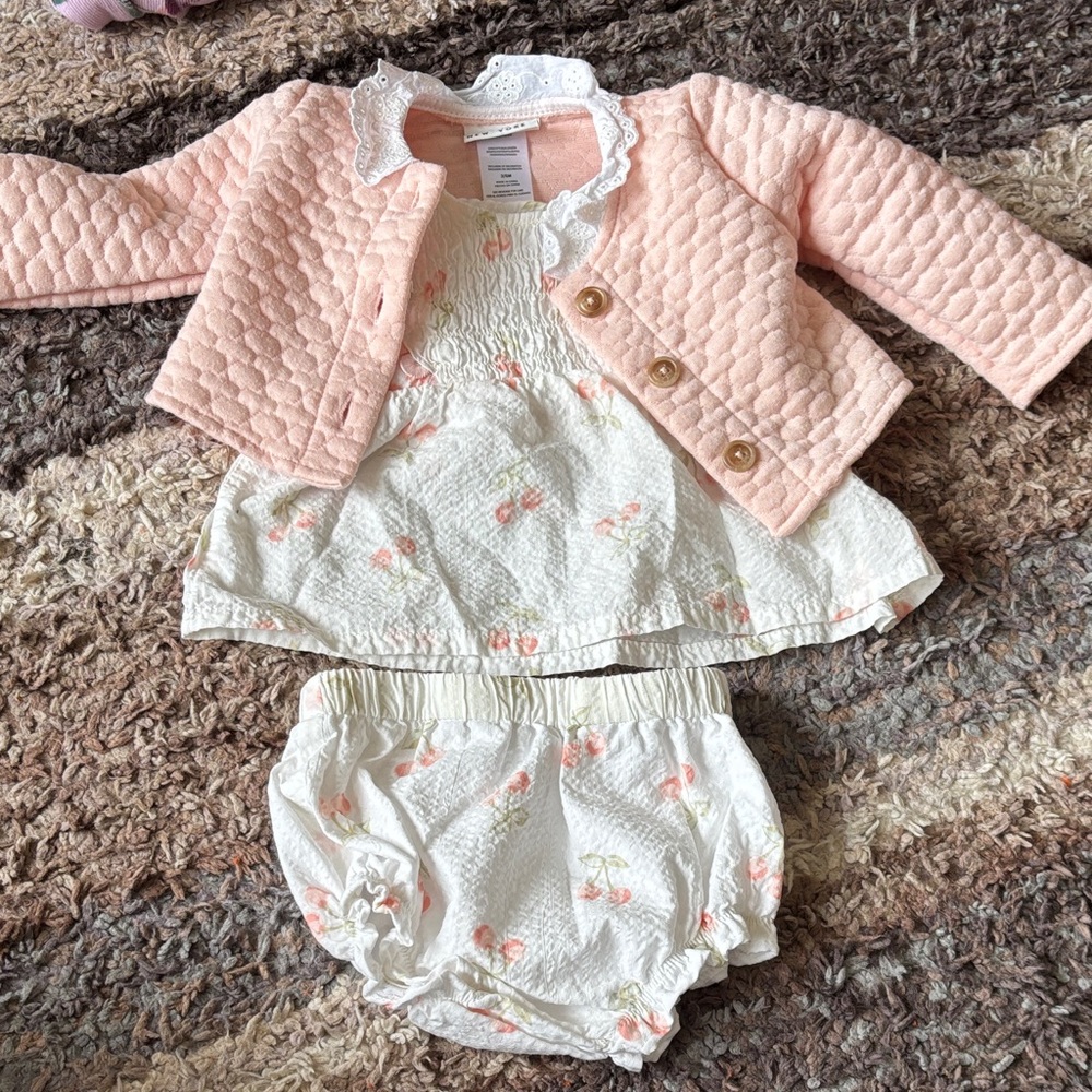 Nicole Miller 3 Piece Ruffle Set